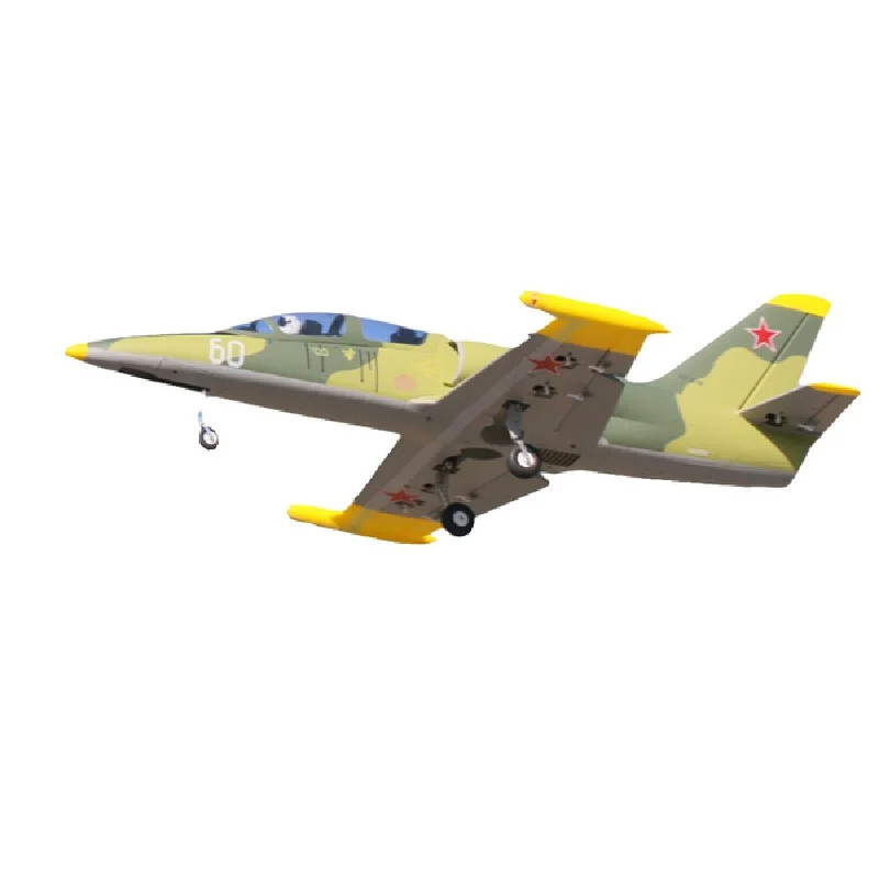 Flyfans Rc avion 64mm canalisé L-39 avec train d'atterrissage rétractable et feux de vol modèle d'aile fixe avion télécommandé