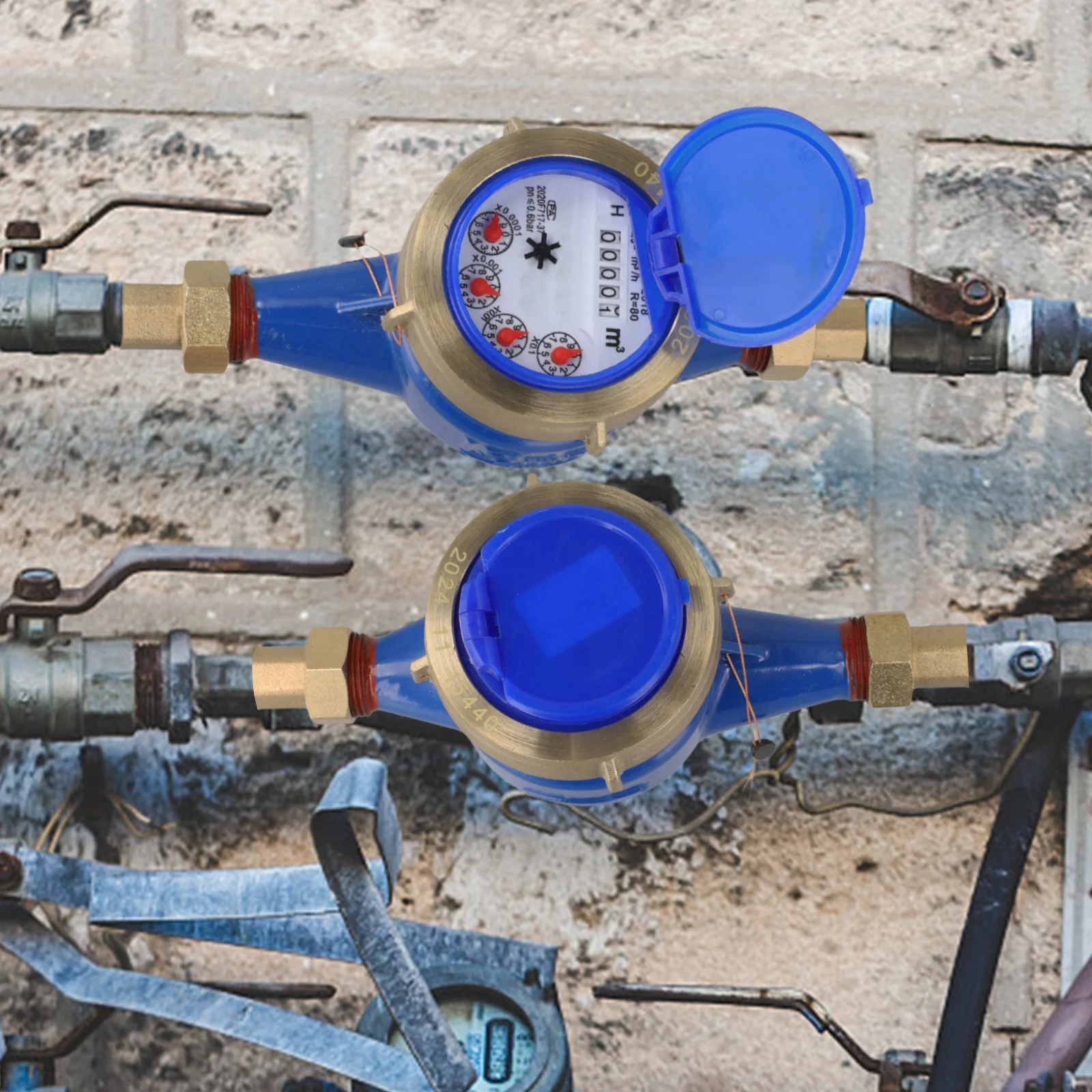 

Water Management Leak Detection Digital Water Meter Leak Detection Water Meter Built In Filter 164mm Temperature Resistant