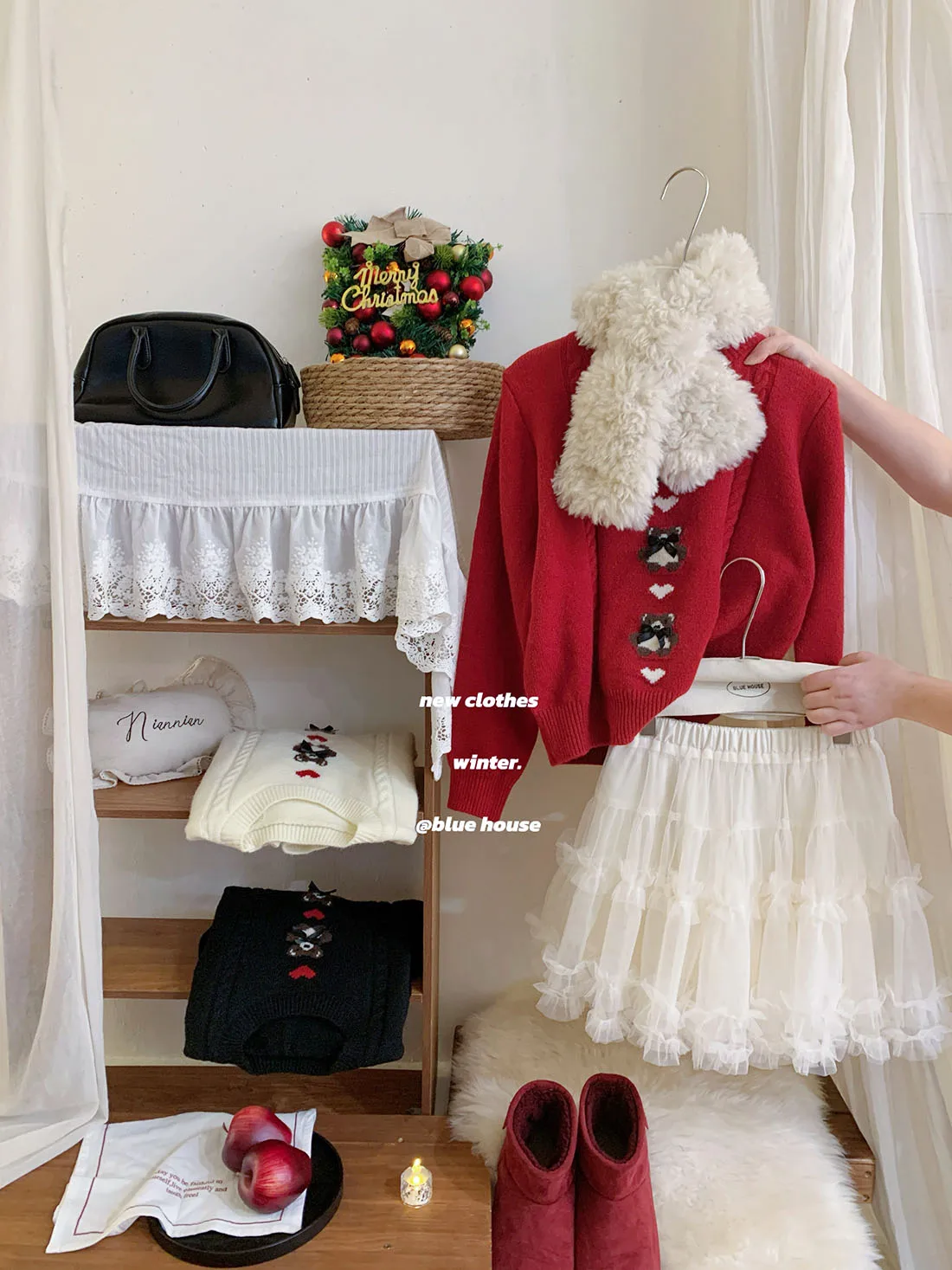 

Вязаный свитер с рождественской тематикой, женский зимний теплый пуловер с круглым вырезом, мягкий удобный трикотаж с длинными рукавами в корейском стиле