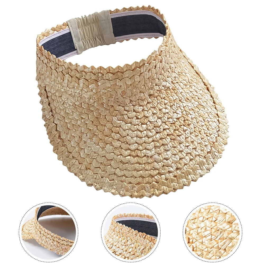 

Fashion Hollow Wide Brim Sunhat For Women Lightweight Summer Beach Cap Sun Protection Travel Vacation Liner Style Random