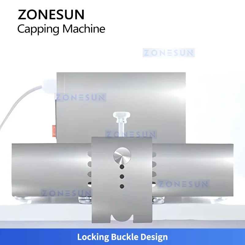 ZONESUN ZS-XG11 Compact Nail Polish Bottle Capping Machine Beauty Product Sealing Machine view 5