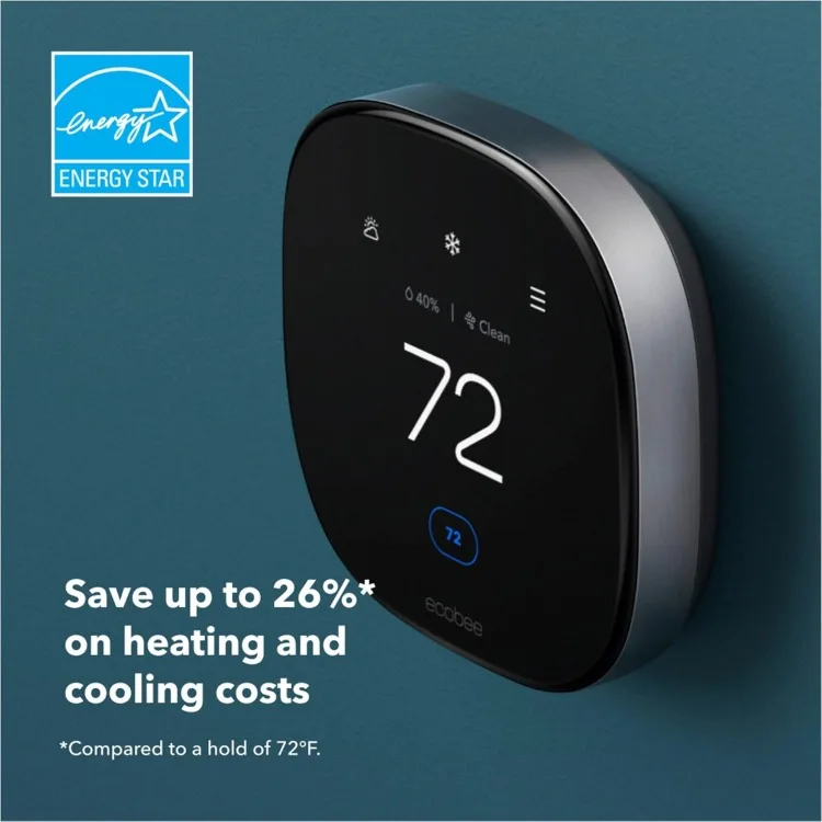 Thermostat intelligent avec capteur intelligent, moniteur de qualité de l'air, Wi-Fi programmable, nouveau