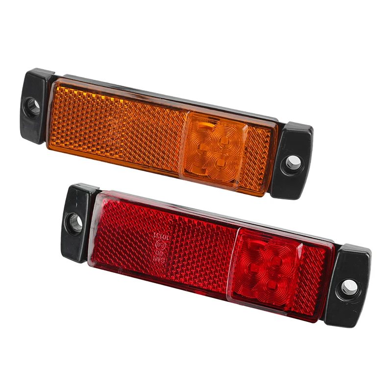 Side Marker Light 1 Piece 12v Led For Trailer Caravan Side Clearance Marker Light Led Truck Amber Red Truck Side Light