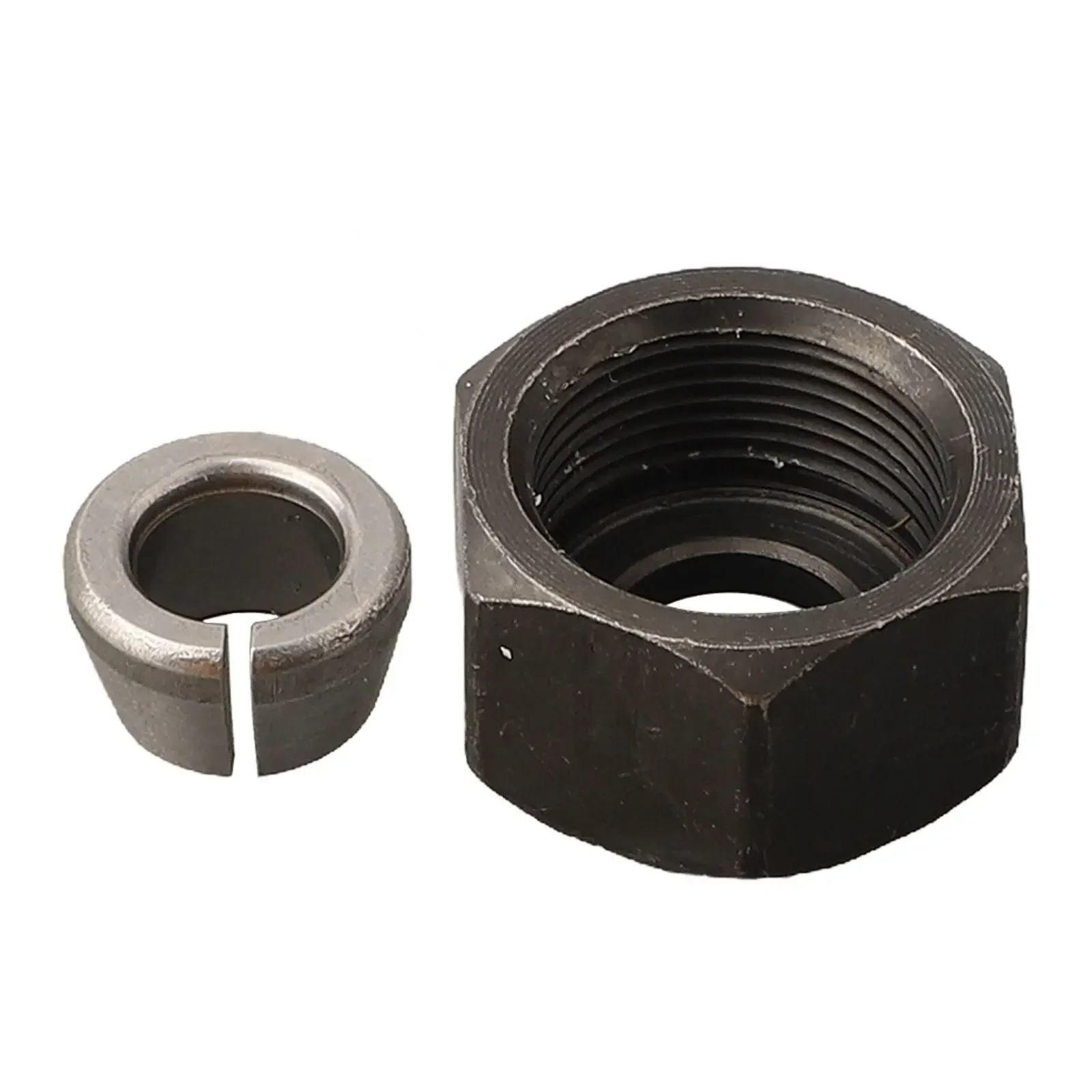 6/6.35/8mm Trimmer Chuck Collet Chuck Adapter With Nut Engraving Trimming Machine Router Woodworking Accessories Adapter