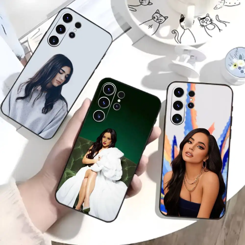 Fashion Becky G Mobile Phone Case For Samsung S26,S25,S24,S23,S22,S30,S21,Ultra,Plus,FE 5G Black Soft Cover