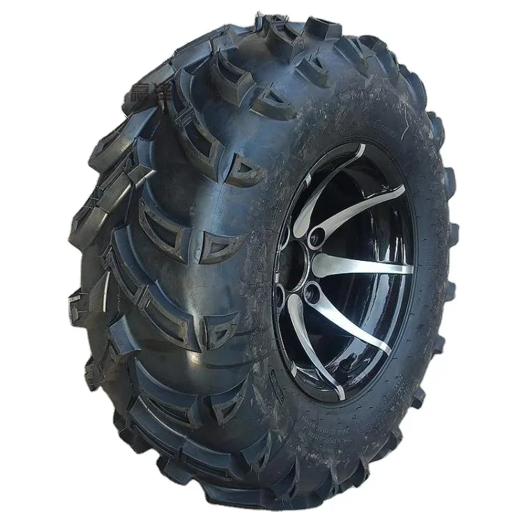 

GO KART KARTING ATV UTV Buggy 25X10-12 Inch Wheel Tubeless Tyre Tire With Aluminum Alloy Hub