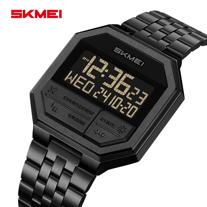 Reloj digital SKMEI 2350 de moda para hombre, multifunción, luminoso, con calendario, cronómetro, deportivo, electrónico, para hombre, reloj hombre