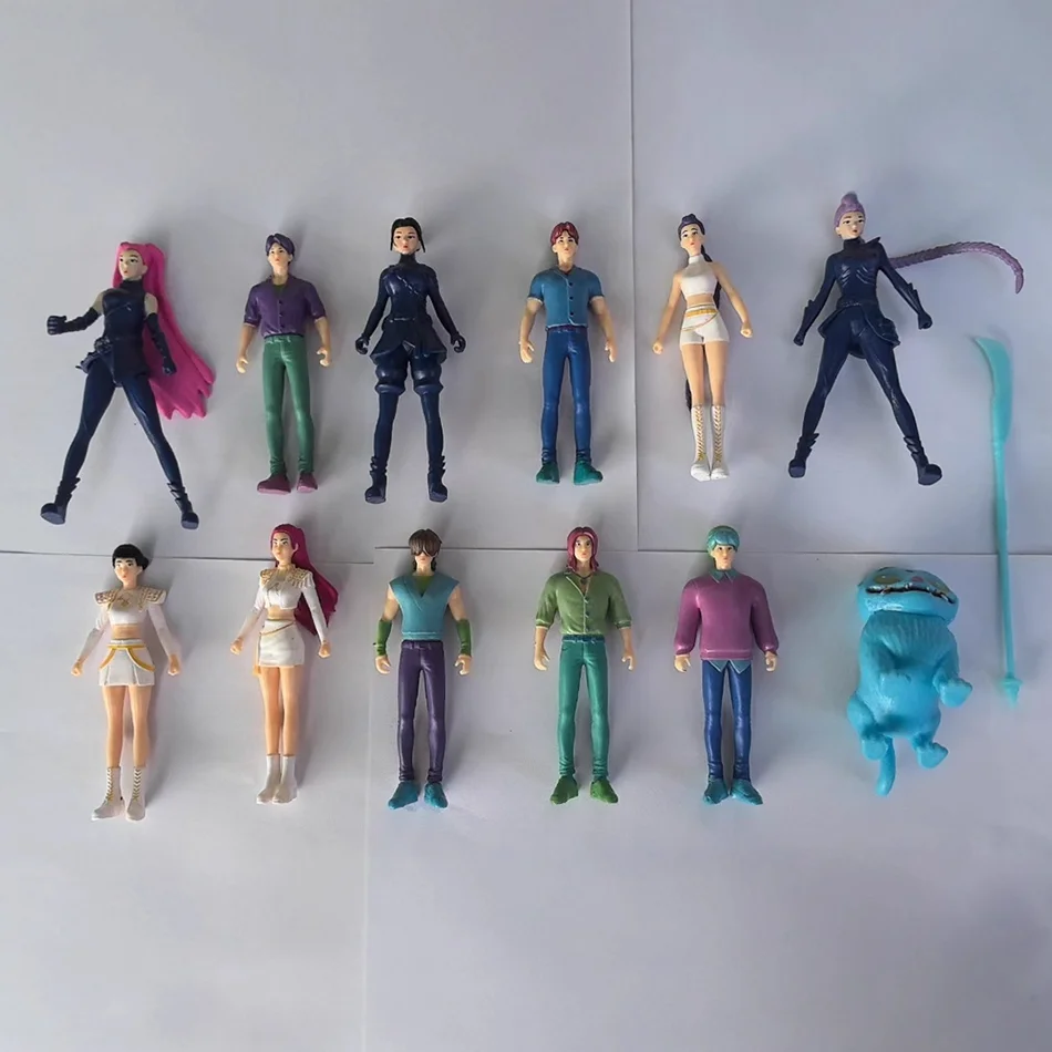 12-18 قطعة/المجموعة Kpop شيطان الصيادين عمل الشكل لعبة Derpys النمر رومي ميرا زوي سوس تمثال دمية لمحبي هدية #5