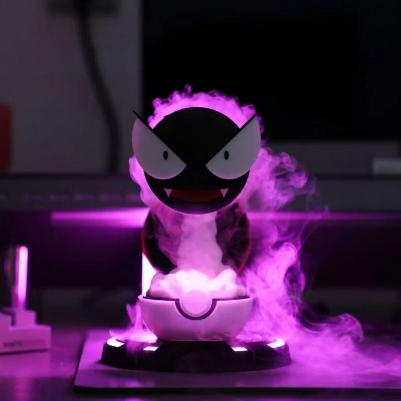 Pokemon Gengar Humidifier Anime Night Light Air Purifier Lighting Led Lamp Room Desktop Cute Purifier Accessories Christmas Gift