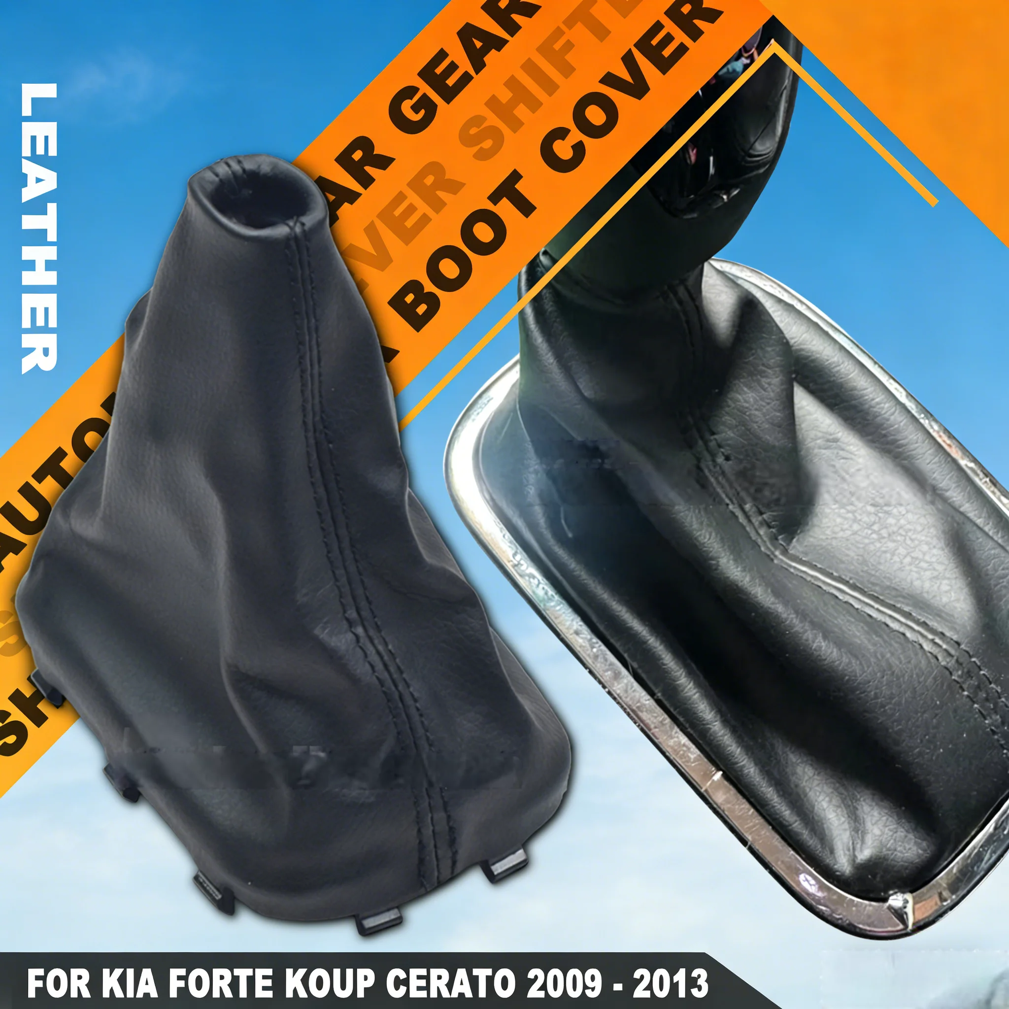 Automatic Car Gear Shift Knob Lever Shifter Gaiter Boot Cover 846401M500WK For Kia Forte Koup Cerato 2009 2010 2011 2012 2013