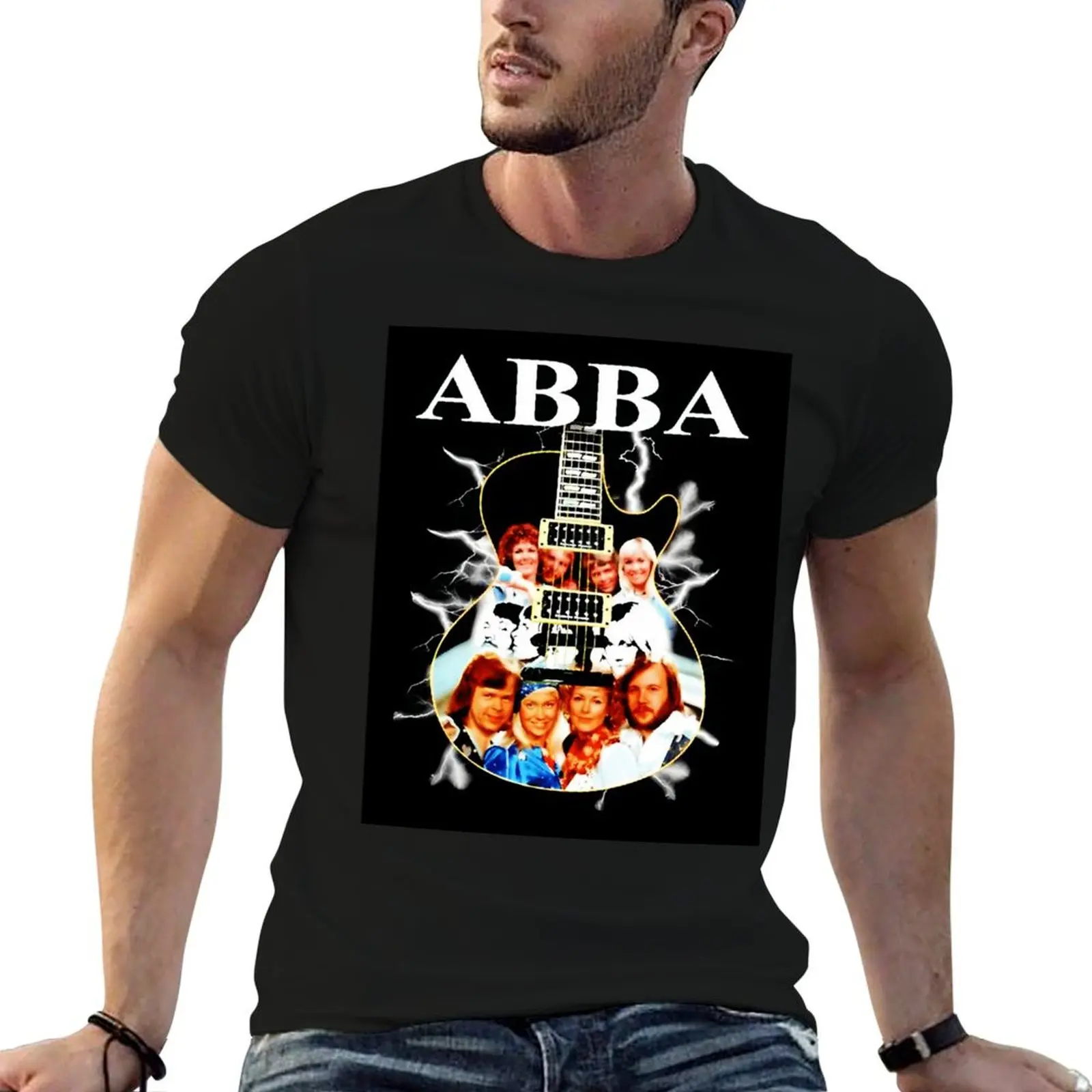 

are a Swedish pop ABBA's band T-Shirt anime tshirt tops korean fashion vintage t shirts Short sleeve tee men