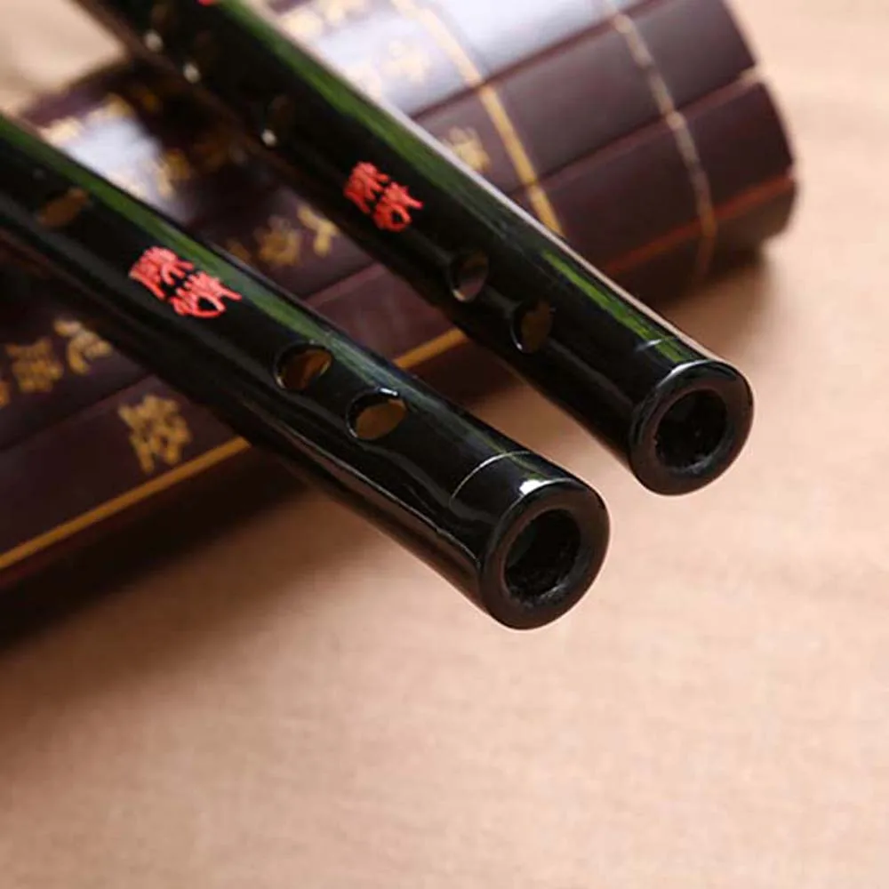 Traditional Black Dizi Grandmaster of Demonic Can Play Bamboo Transverse Fife Cosplay Accessory Flute Musical Instruments
