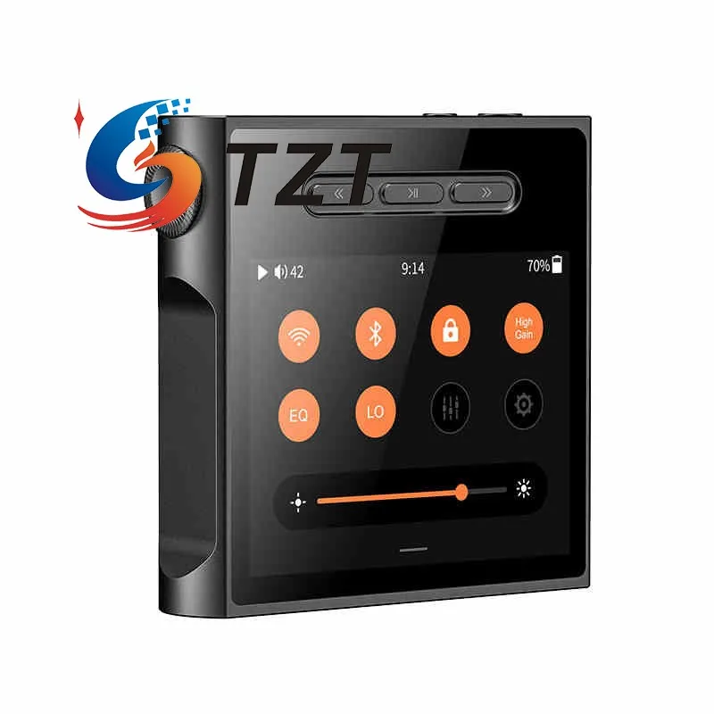 TZT Black/Silvery M1S Lossless Music Player Bidirectional Bluetooth Hardware Decoding DSD512 ES9038Q2M DAC 2xRT6863 AMP