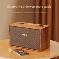Wireless Home Theater Outdoor Boombox Caixa De Som Wooden Karaoke Bluetooth Speakers Desktop High Volume Super Bass Subwoofer