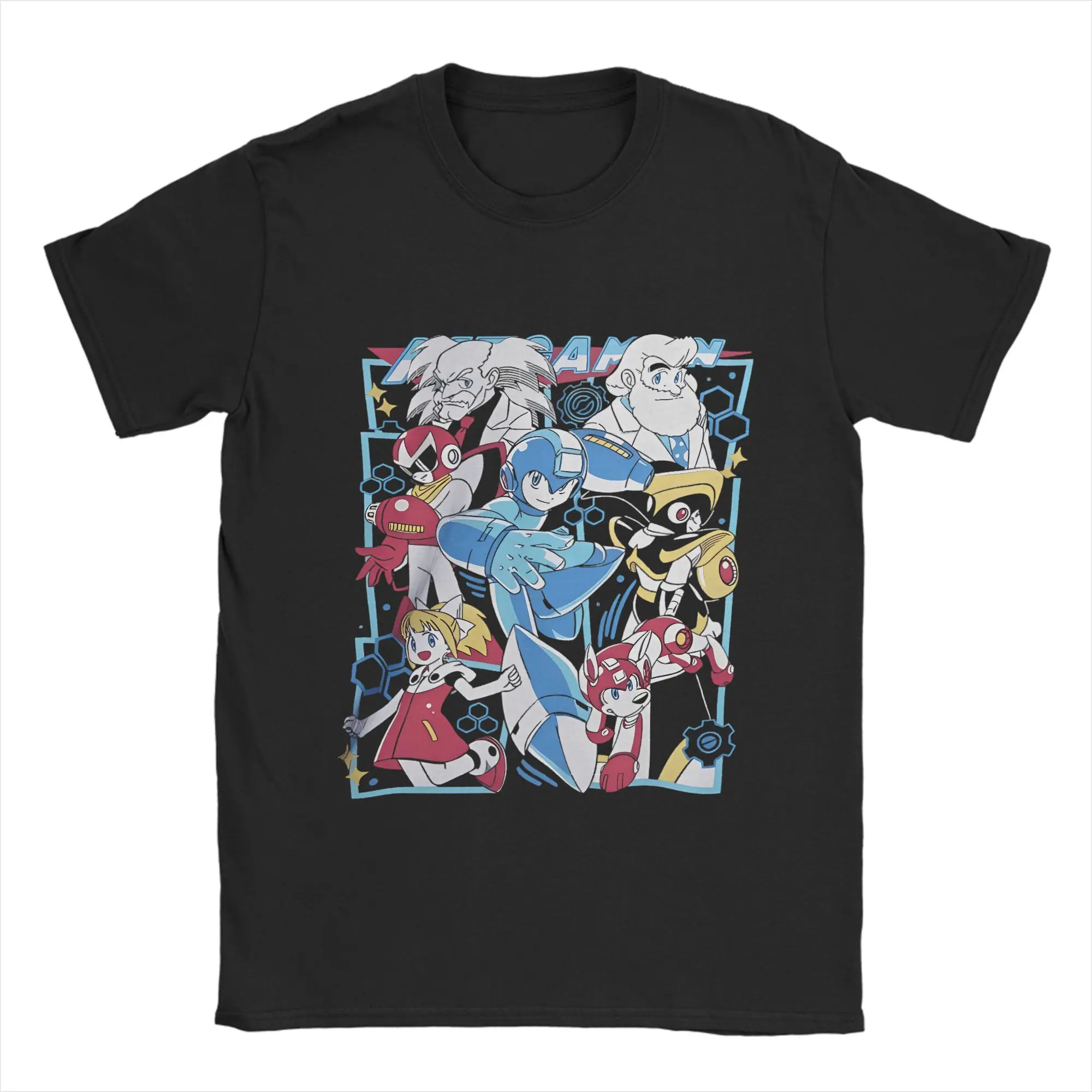 

Amazing Game Mega Robot Man T-Shirt Men Crewneck Cotton T Shirts Short Sleeve Tees Plus Size Clothes