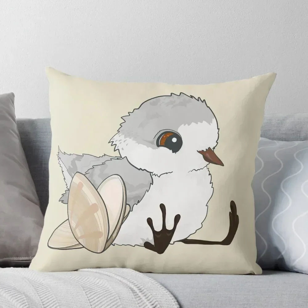 Piper - Baby Sandpiper with Shells Throw Pillow autumn decoration Sofa Covers pillow cover luxury pillow