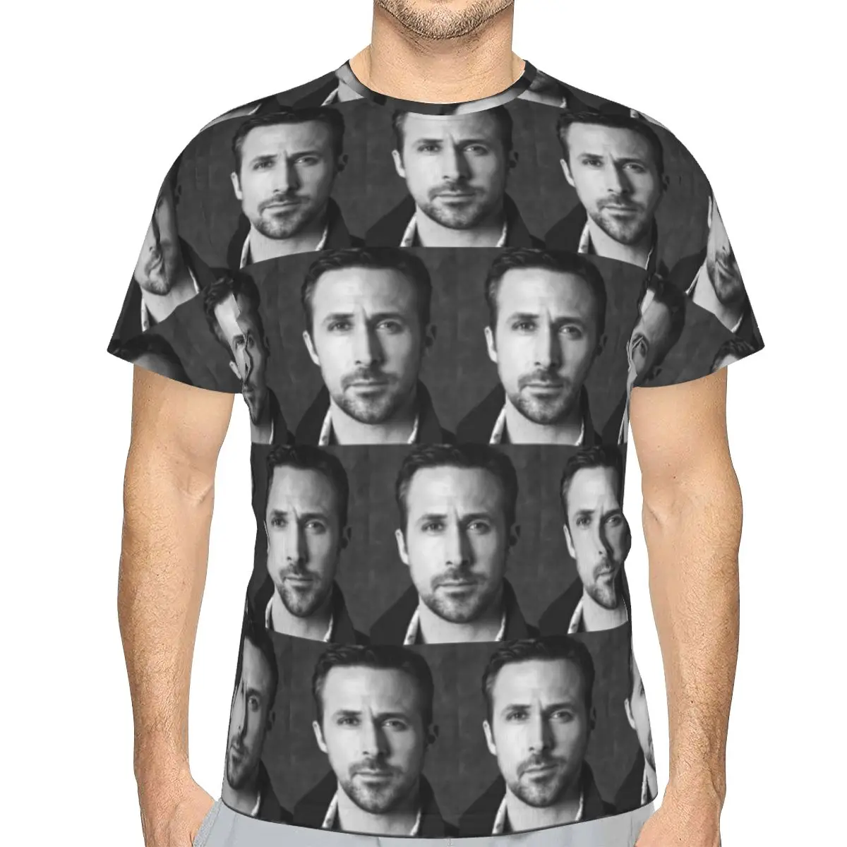 Canadian Musician Ryan Gosling 100% Cotton T-Shirt Men'sFashion T Shirts Men Crew Neck Short Sleeve