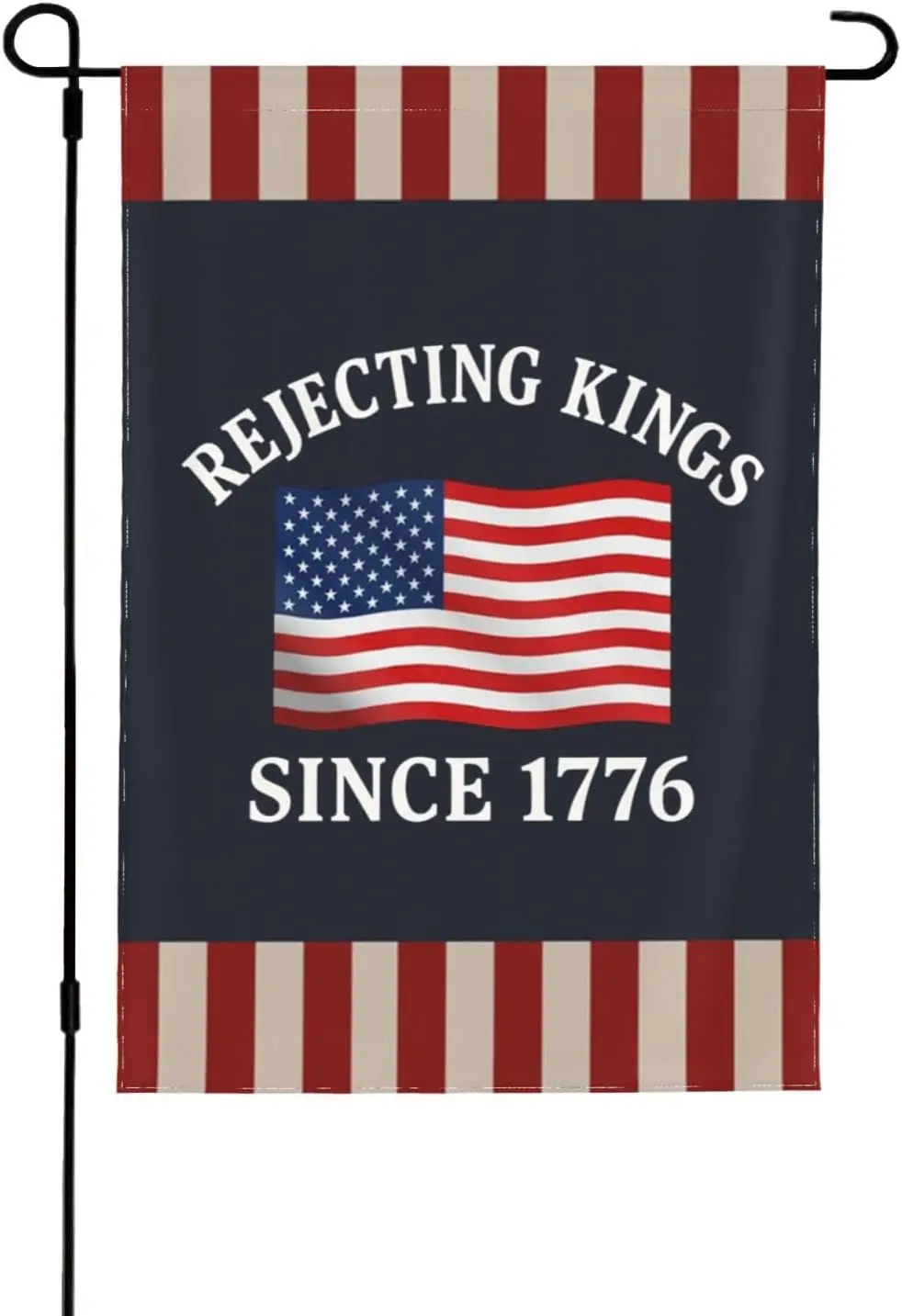 Rejecting King Since 1776 Garden Flag Funny Garden Flags 12x18 Double Sided Decorative Flag For Patio AAO YYX EEZ