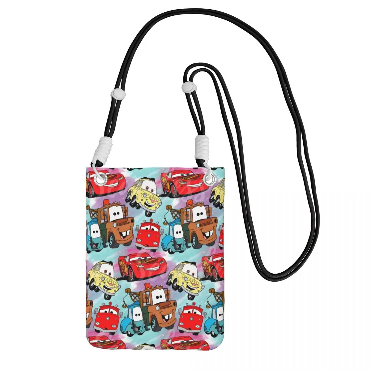 

Custom Lightning McQueen Carry Mobile Phone Bag Diagonally Women Men Shoulder Crossbody Bag Detachable Shoulder Strap City Walk