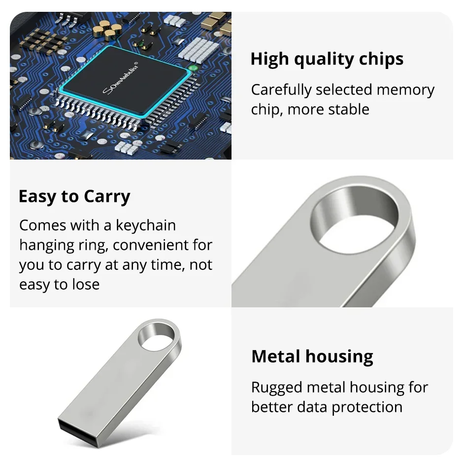 لينوفو محرك فلاش معدني USB 3.0 عالي السرعة معدن 2 تيرا بايت 1 تيرا بايت مقاوم للماء بندريف ذاكرة يو اس بي عصا 512 جيجابايت محرك فلاش يو اس بي