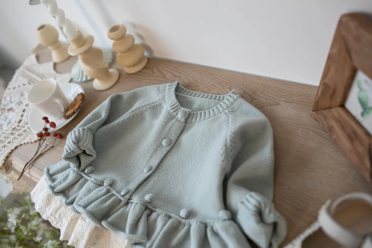 MILANCEL 1-7 Jahre Kinderpullover mit Umlegekragen, warme Strickkleidung für Mädchen, Baumwollpullover für Jungen, Strickkleidung für Mädchen. – Detail 18