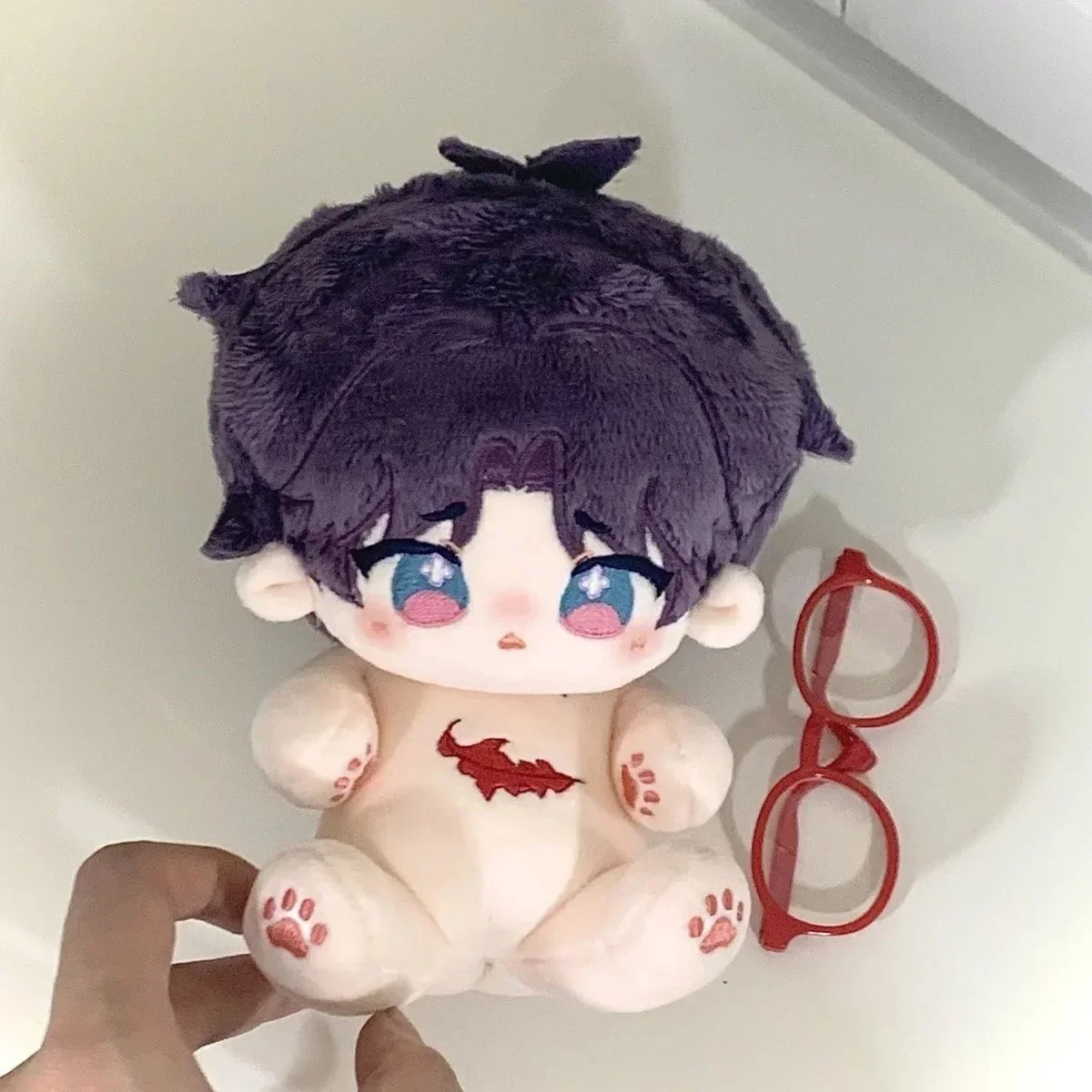 Anime Love and Deepspace Rafayel Cosplay Plush Stuffed Doll Body Dress Up Clothes Pillow Figure Plushie Toy Xmas Gift 20cm