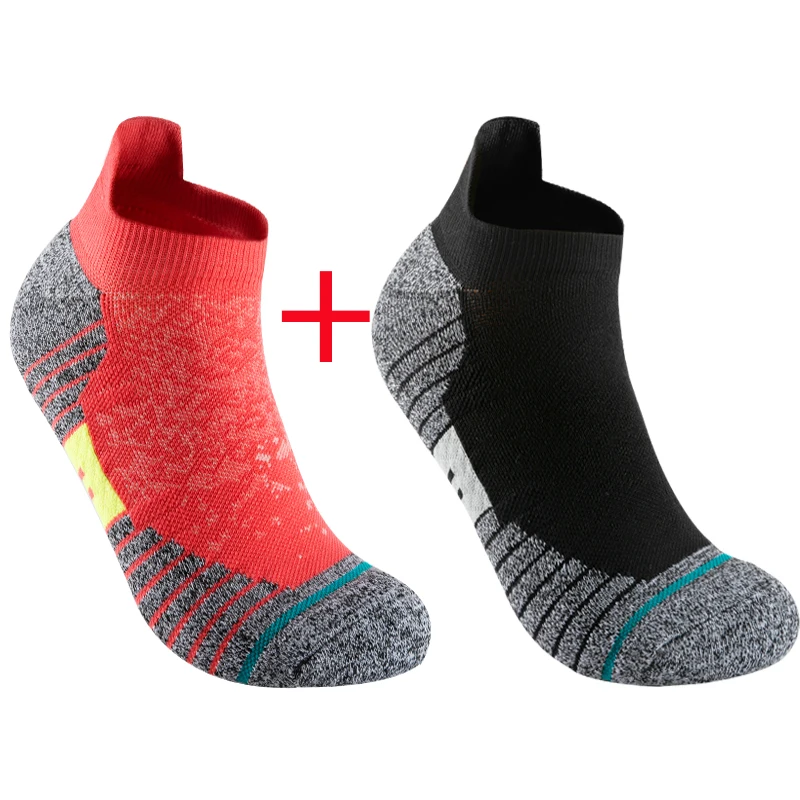 2 Paar Fahrradsocken für Herren, Kompressionssocken für Krankenpfleger, Radsportsocken für Damen, MTB-Schutzsocken, Sportsocken mit Grip, Barre-Socken, unsichtbare Socken. – Detail 2