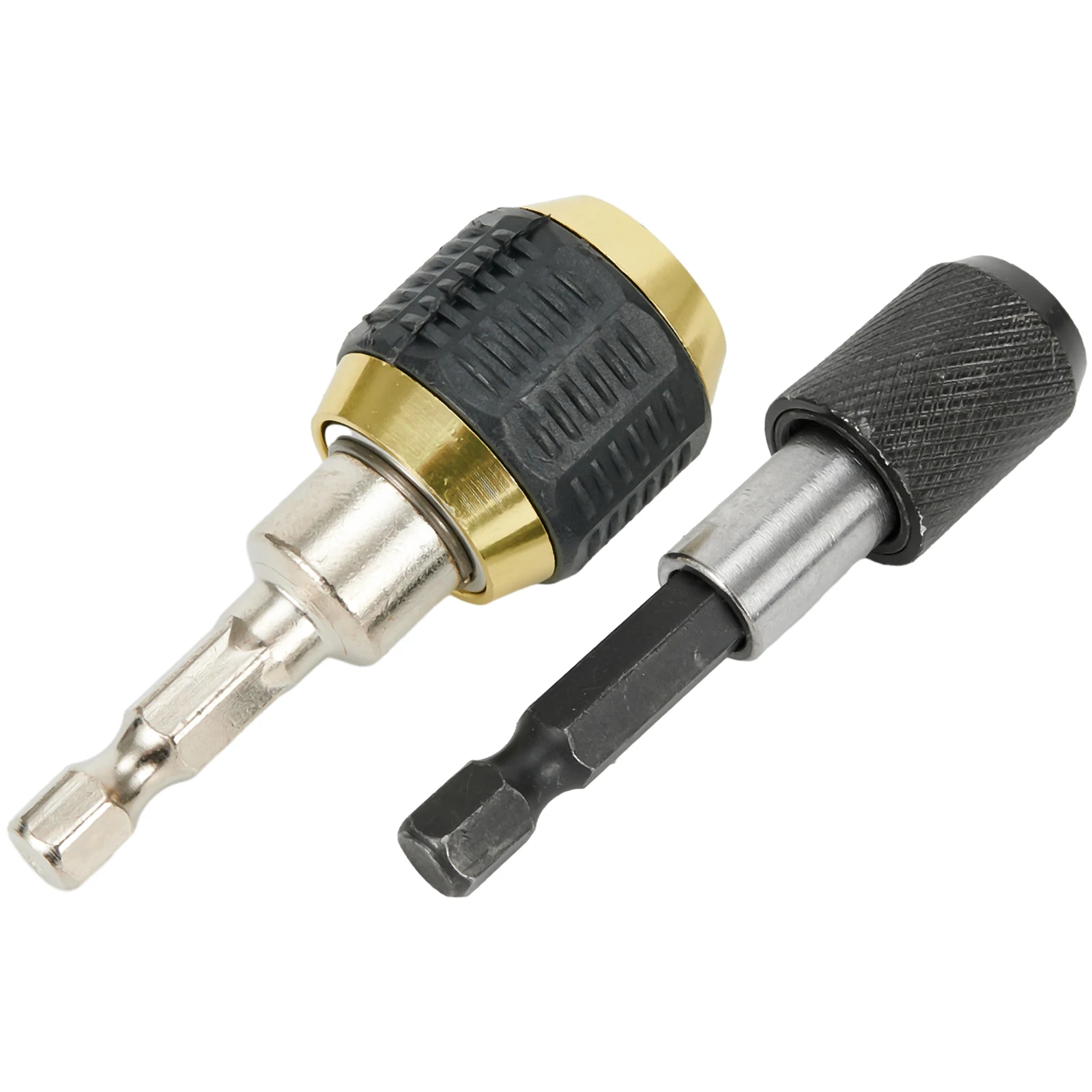 Hex Shank Keyless Drill Chuck, Chave De Fenda, Impact Driver Adapter, Ferramenta Broca, Conversor de Troca Rápida, Adaptador Ferramentas, 60mm, 2Pcs