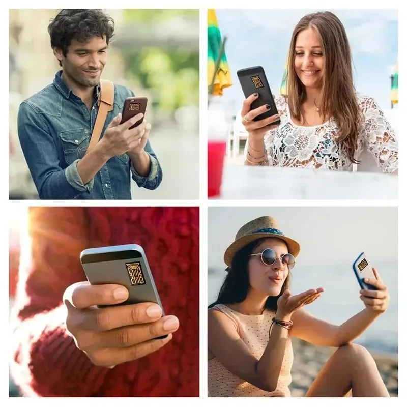 KEBIDUMEI Antennen-Signalverstärker WLAN-Reichweitenverlängerer Tragbarer Handy-Signalverstärker-Aufkleber für Mobiltelefone – Detail 4