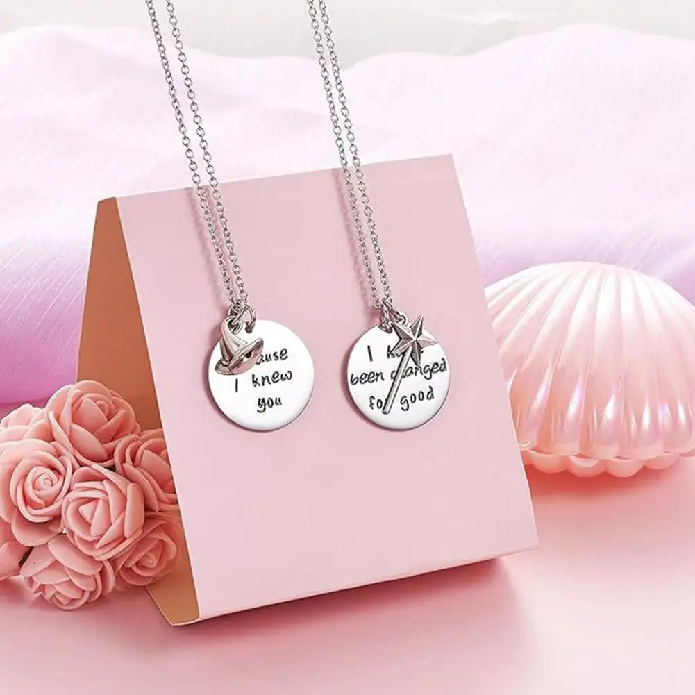 English Amiga Necklace Gift For Best Friend Friendship Keyring BFF Pendant Necklace Birthday Christmas Keychain Gifts