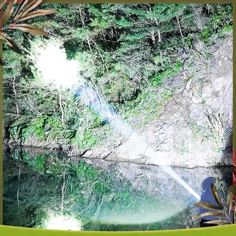 مصباح خيمة تخييم LED محمول موثوق به، كشاف قابل لإعادة الشحن، إضاءة طوارئ خارجية مقاومة للماء، مصباح ليلي معلق باللون الأسود #2