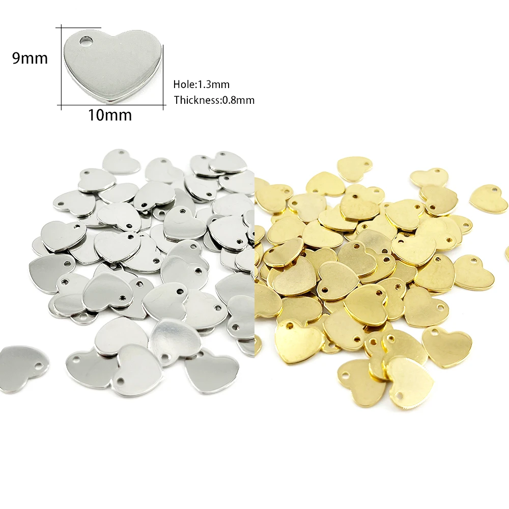 50–500 Stück personalisierte individuelle Lasergravur mit Namenslogo, Edelstahl, personalisierte Halskette, Verlängerungskette, Schwanzanhänger, Schmuckanhänger – Detail 19