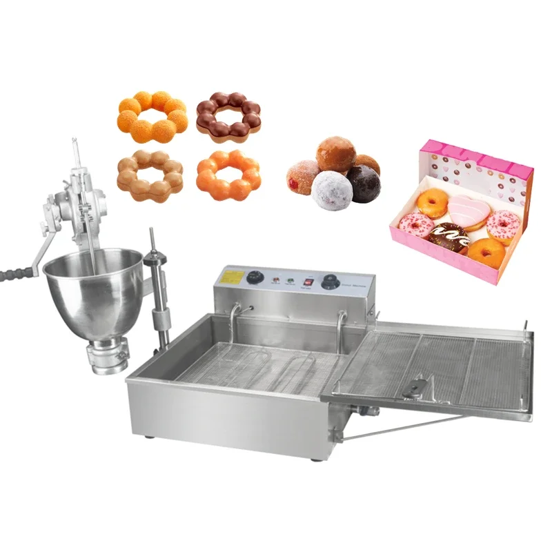 Commercial industrial high quality big yeast raise double 2 row doughnut donut maker frying making machine fully automatic fryer