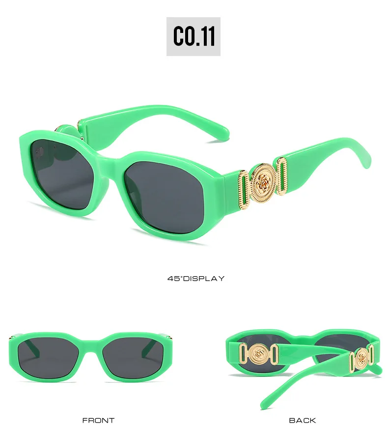 Marke Kleine Sonnenbrille Frauen Designer Blume Sonnenbrille Polygonale Fashoinable Damen Shades Beliebte Geeignet – Detail 15