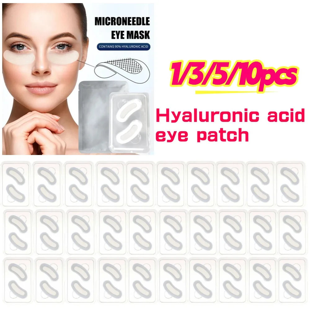 

Korean Skin Care Hyaluronic Acid Microneedles Eye Patches 10-100PCS for Anti Wrinkle Dark Circle Moisturizing Under Eye Gel Pad