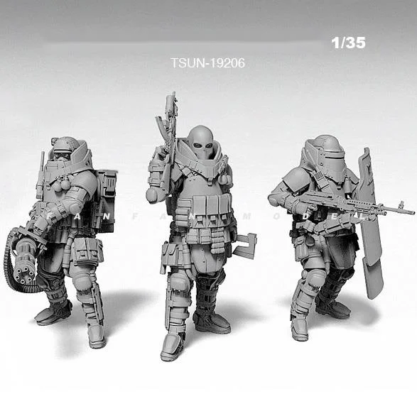 

1 / 35 Resin Soldier (white Model) Tsun-19206 Of Modern Anti Terrorist Force