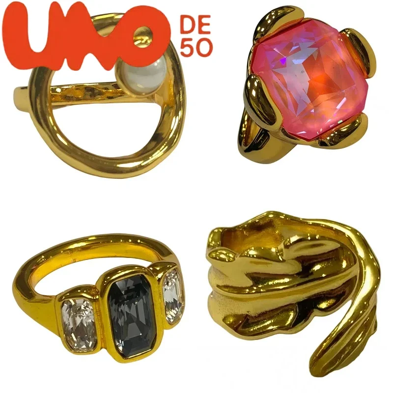 

Chic UNOde50 Two-Tone Ring: Silver Meets 24K Gold, Perfect Gift Under $60