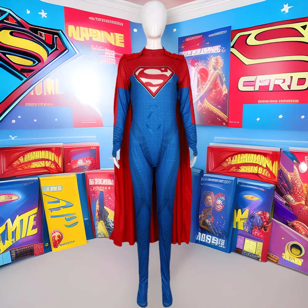

Supergirl женский костюм для косплея, облегающий цельный костюм на Хэллоуин, сценическое представление, Play Dr, полиэфирное волокно 00%