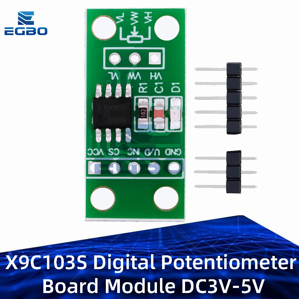 1~10PCS EGBO X9C103S Digital Potentiometer Board Module DC3V-5V for Arduino