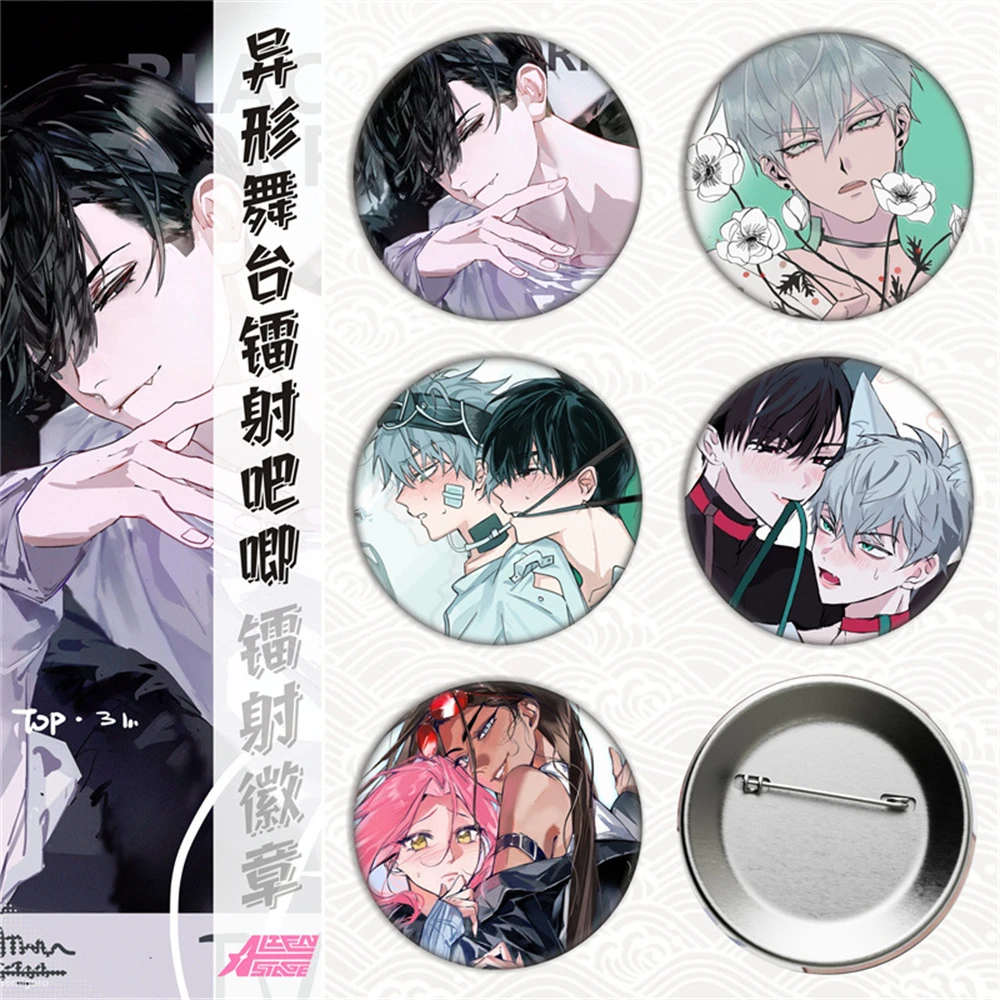 

58mm Anime Alien Luka Hyuna Ivan Mizi Stage Cosplay COSTUME Badge Pin SPTE Tinplate Brooch Prop Gift