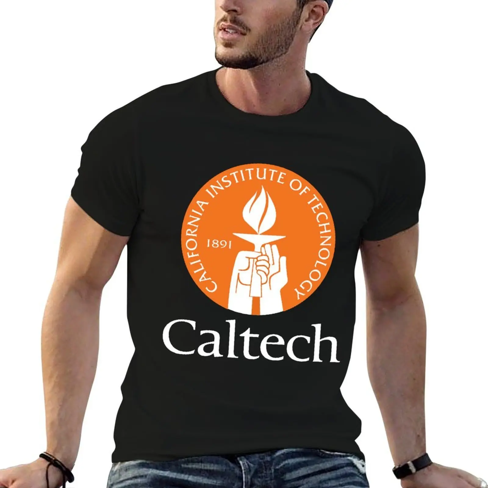 Camiseta del Instituto de California de Tecnología (Caltech), camiseta de diseñador para hombre, camiseta de algodón para hombre, camiseta de diseñador