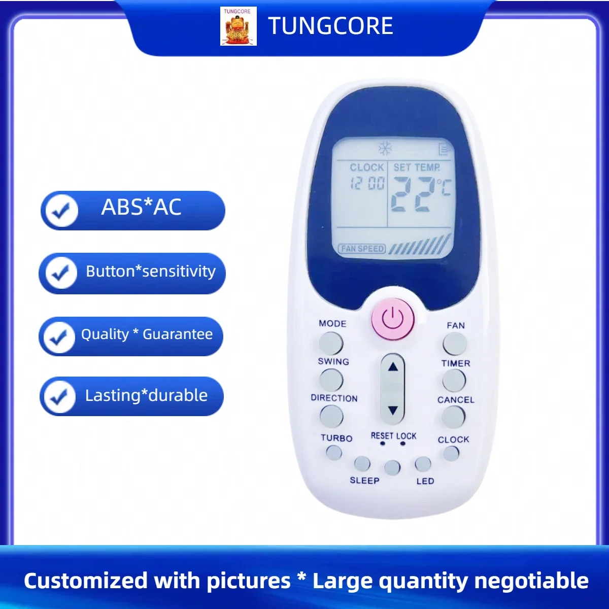 

New Remote Control for Keystone Air Conditioner RG0912/BGEFU MWEUK-06CRN1-BCL1 MWEUK25CRN1MCJ3 MWEUW212CRN1MCJ5
