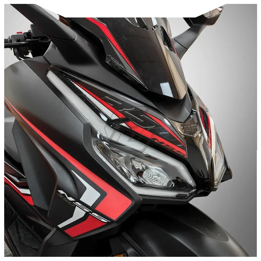 3D Resin Motorcycle Front Fairing Sticker for Honda Forza NSS 350 From 2023