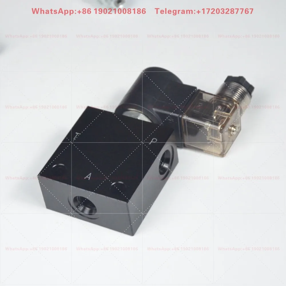 Two-position three-way DHF08-230 threaded cartridge hydraulic solenoid directional valve SV2-08-3A