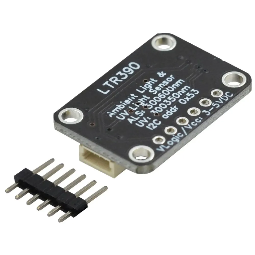 Sensor Cahaya UV Gravity LTR390 280nm hingga 430nm Mendukung I2C UART 3.3V atau 5V untuk Deteksi Intensitas Cahaya dan Percobaan Cuaca