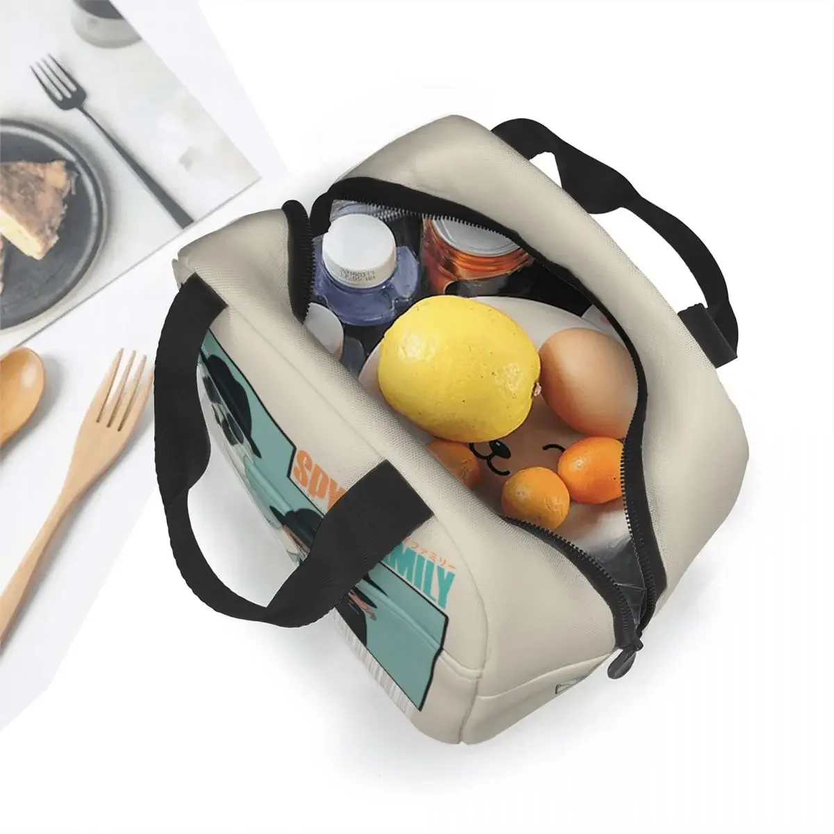 SPY X FAMILY Anya Insulated Lunch Bag Thermal Bag Lunch Container Spy X Family Anime Leakproof Tote Lunch Box Picnic