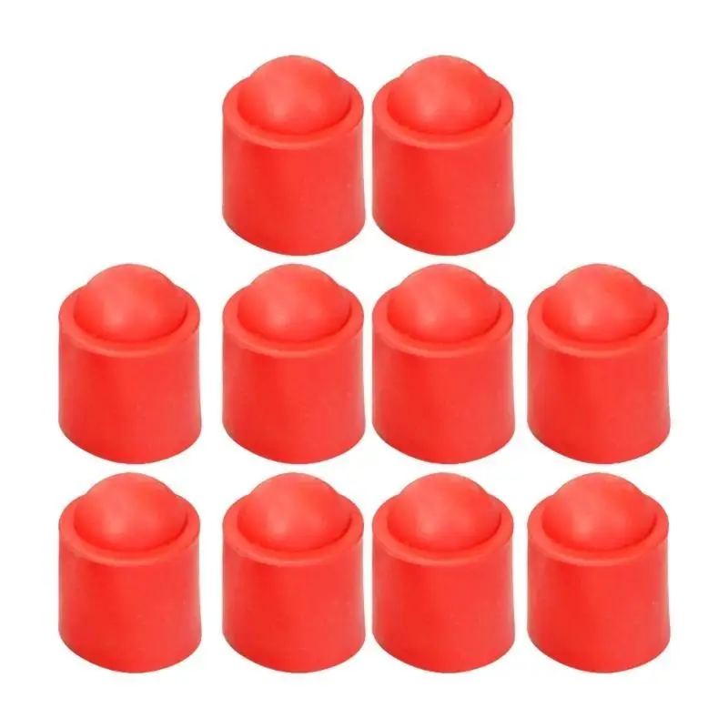 

652F 10pack Durability Pool End Cover Simplistic Pool Cue Bottom
