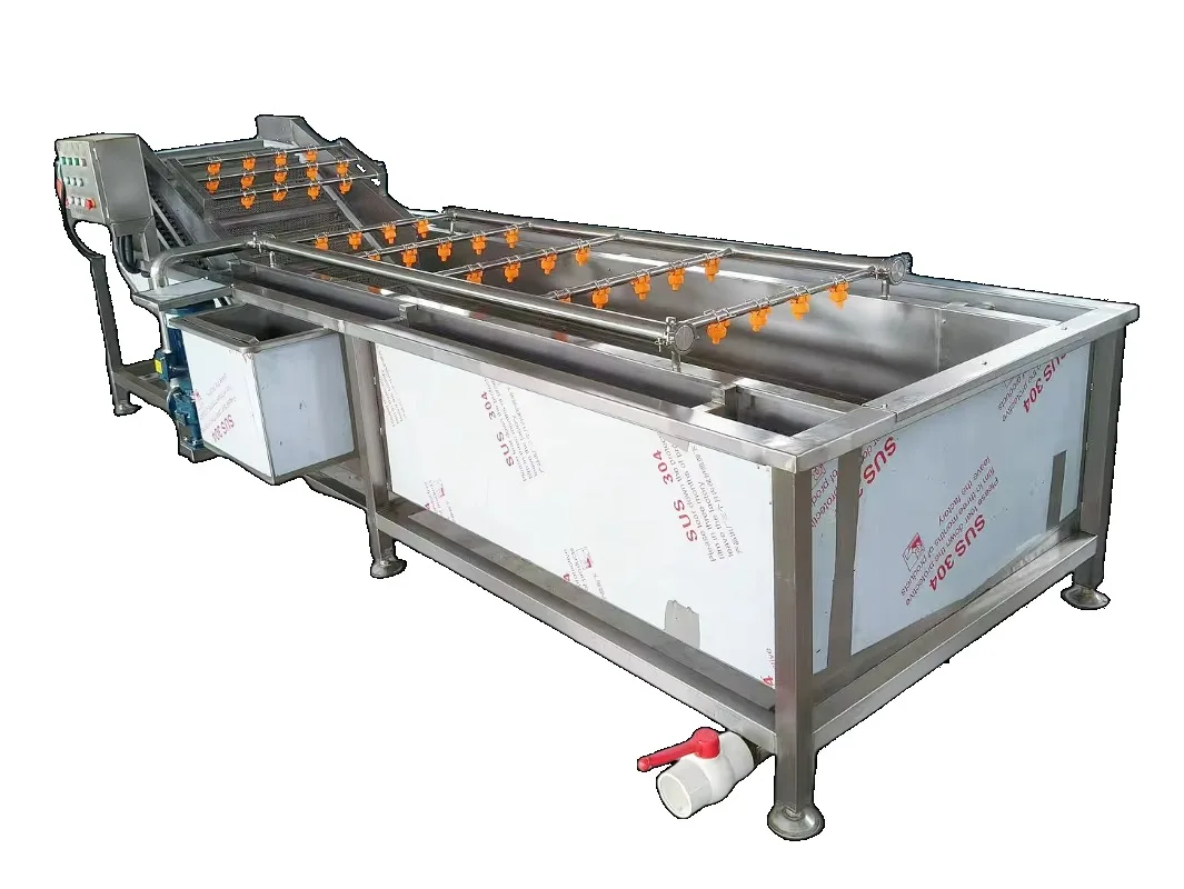 1000kg H Air Bubble Cleaning Machine for Cabbage Lettuce Pepper Eggplant Multi Functional Vegetable Fruit Washer Custom
