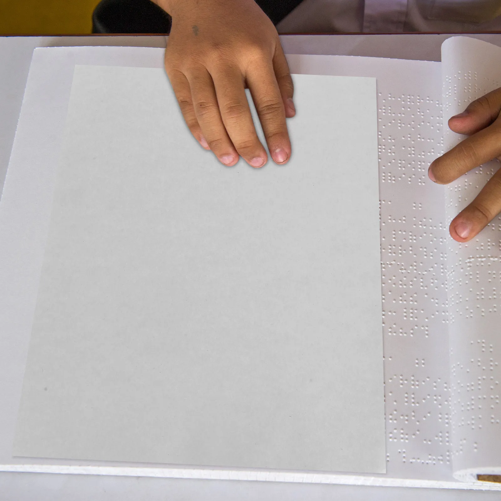 

20Pcs Braille Writing Paper for Blind People A4 Sheets Longlasting Clear Braille Practice School Supplies