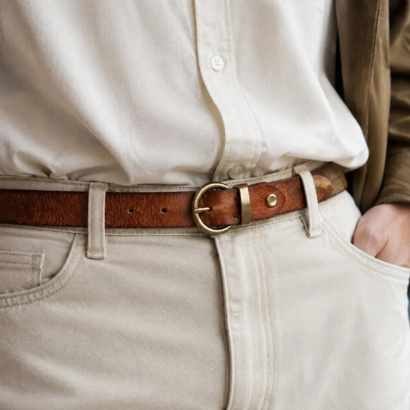 a52e-leather-waist-belt-sash-for-women-with-stitched-riveted-end-fixed-fastener-flexible-strap-and-textured-finish